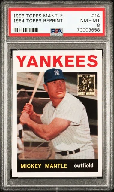 1996 Topps Mickey Mantle Reprint #14 card image
