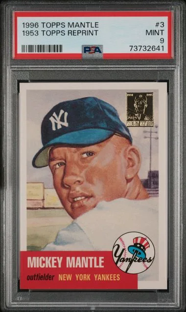 1996 Topps Mickey Mantle Mantle '53 Topps Reprint #3 card image