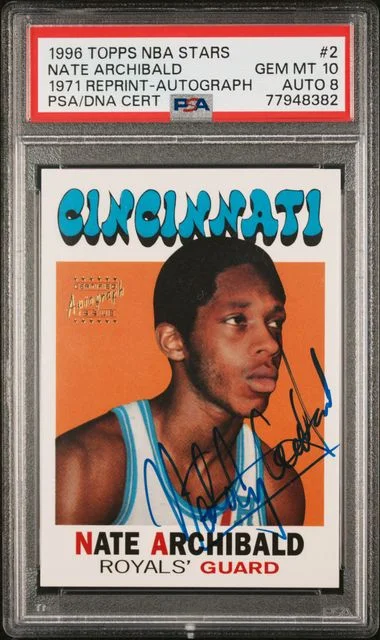 1996 Topps Nate Archibald NBA Stars Reprint #2 card image