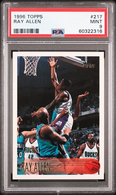 1996 Topps Ray Allen #217 card image