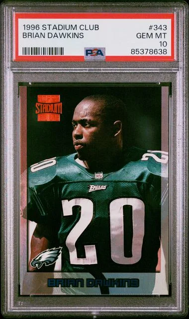 1996 Topps Stadium Club Brian Dawkins #343 card image