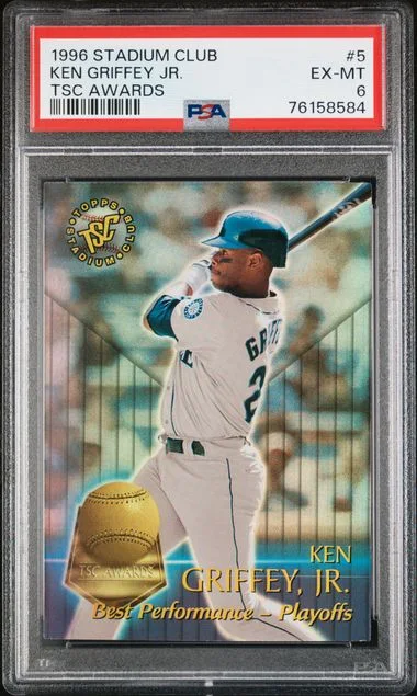 1996 Topps Stadium Club Ken Griffey Jr. TSC Awards #5 card image