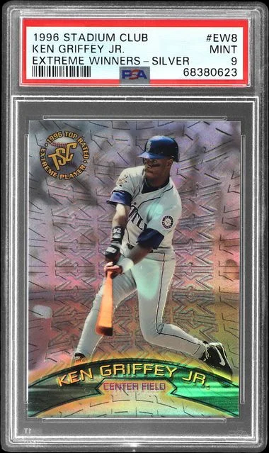 1996 Topps Stadium Club Ken Griffey Jr. Extreme Winners Silver #EW8 card image