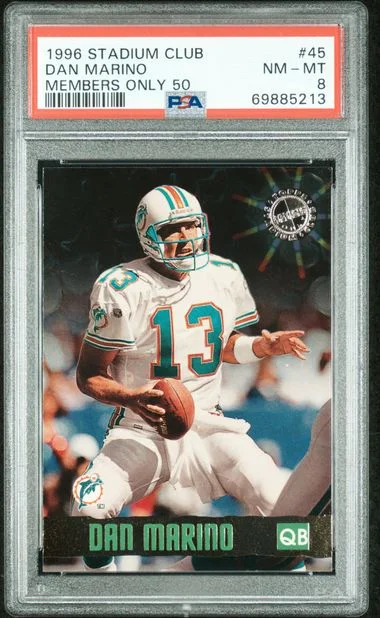 1996 Topps Stadium Club Members Only Dan Marino 50 #45 card image