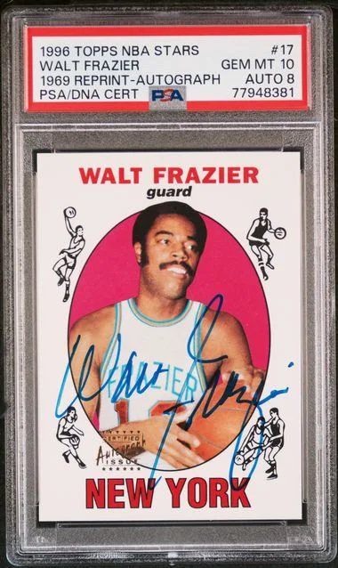 1996 Topps Walt Frazier NBA Stars Reprint #17 card image