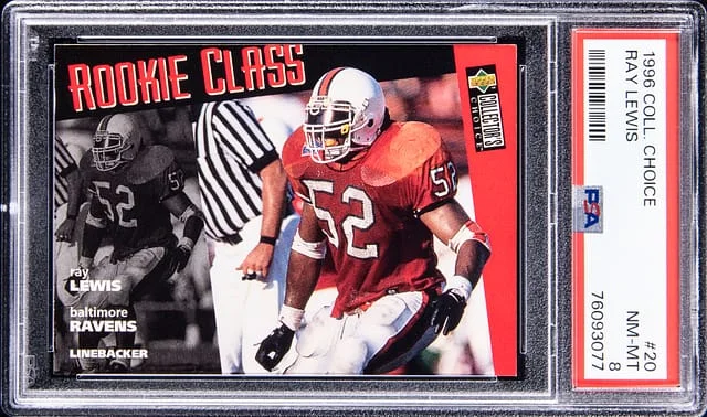 1996 UD Collector's Choice Ray Lewis #20 card image