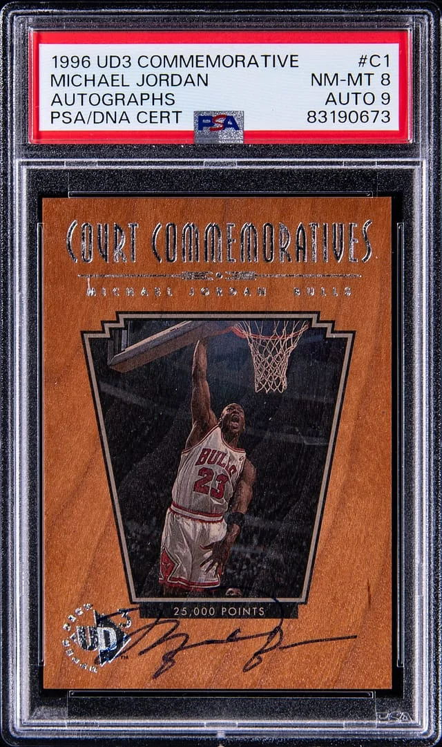 1996 UD3 Commemorative Autographs Michael Jordan #C1 card image