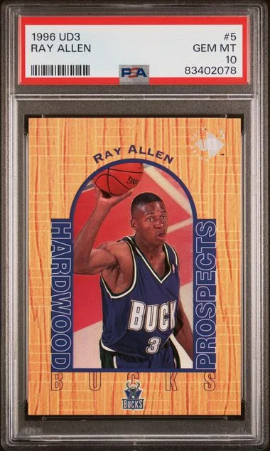 1996 UD3 Ray Allen #5 card image