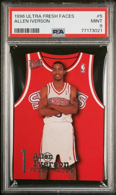 1996 Ultra Allen Iverson Fresh Faces #5 card image