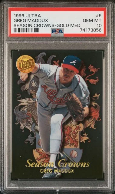 1996 Ultra Greg Maddux Season Crowns #5 card image