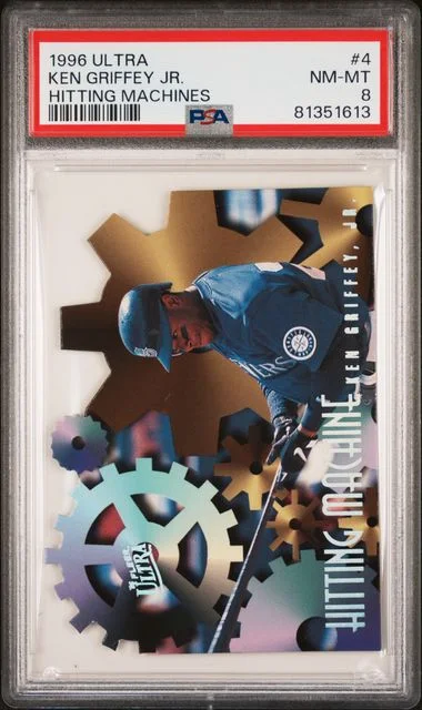 1996 Ultra Ken Griffey Jr. Hitting Machines #4 card image