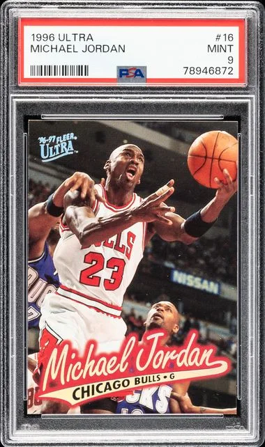 1996 Ultra Michael Jordan #16 card image