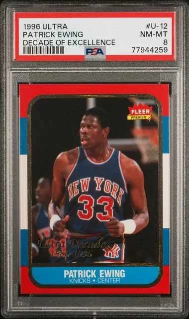 1996 Ultra Patrick Ewing Decade Of Excellence #U-12 card image