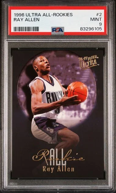 1996 Ultra Ray Allen All-Rookies #2 card image