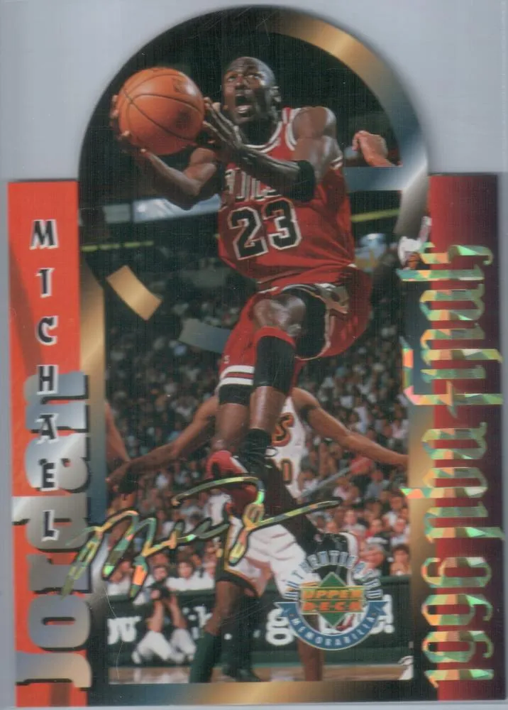 1996 Upper Deck Authenticated Michael Jordan 1996 NBA Finals Michael Jordan #NNO card image