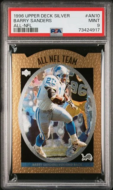 1996 Upper Deck Barry Sanders Silver All-Nfl #An10 card image