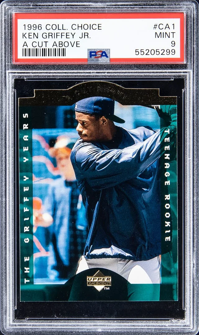 1996 Upper Deck Collector's Choice Ken Griffey Jr. A Cut Above #CA1 card image