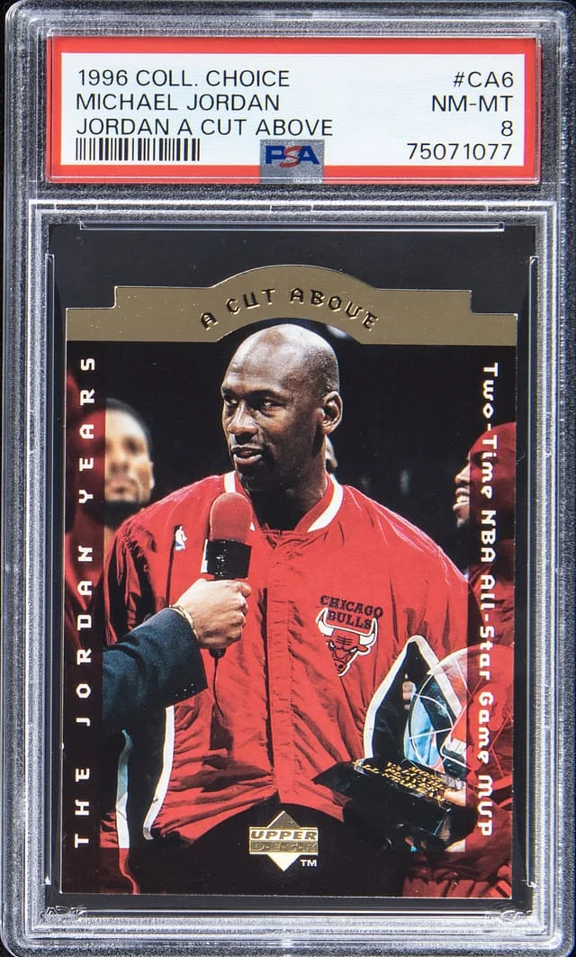 1996 Upper Deck Collector's Choice Michael Jordan Jordan A Cut Above #CA6 card image