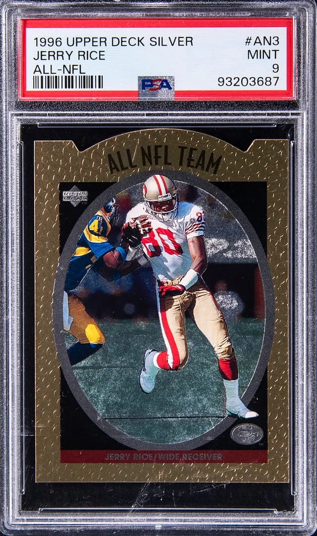 1996 Upper Deck Jerry Rice Silver All-NFL #AN3 card image