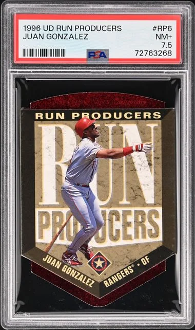 1996 Upper Deck Juan Gonzalez Run Producers #RP6 card image