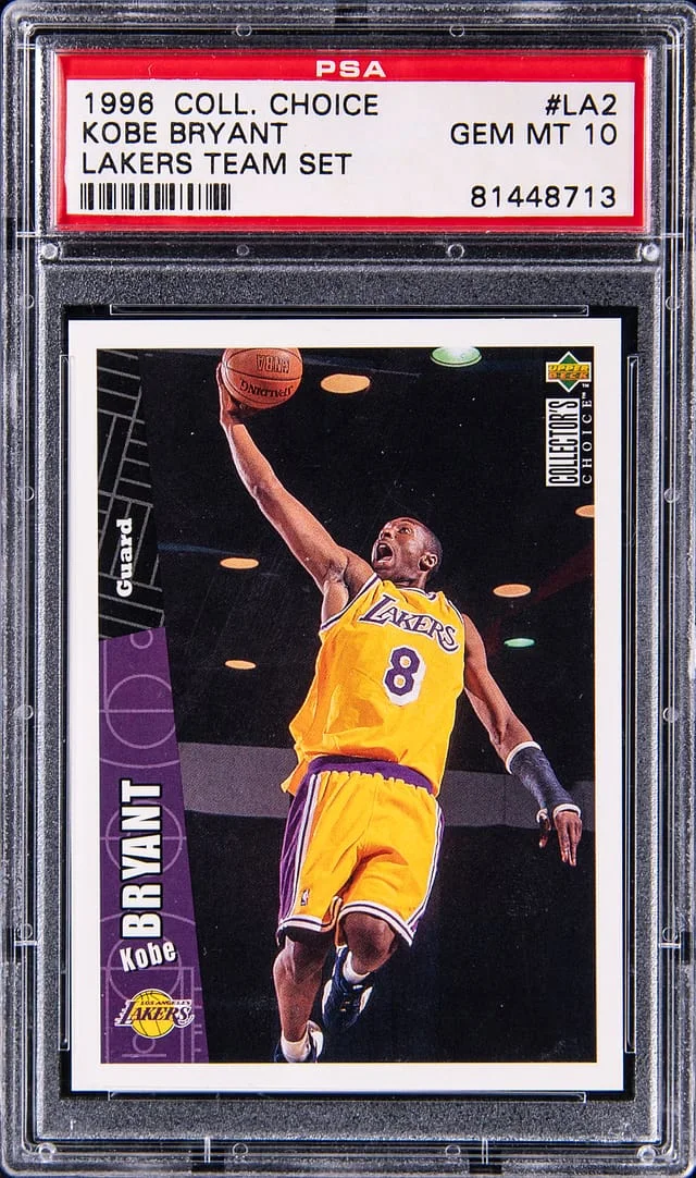 1996 Upper Deck Kobe Bryant Collectors Choice Lakers Team Set #LA2 card image