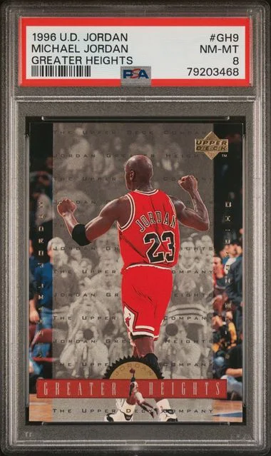 1996 Upper Deck Michael Jordan Jordan Greater Heights #GH9 card image