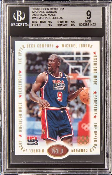 1996 Upper Deck Michael Jordan USA American Made #M4 card image