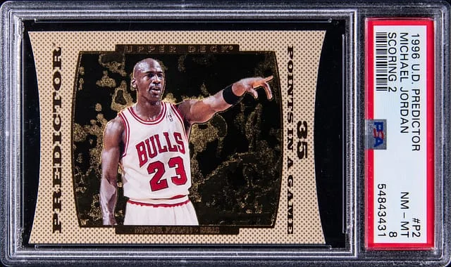 1996 Upper Deck Michael Jordan Predictor Scoring 2 Die-Cut #P2 card image