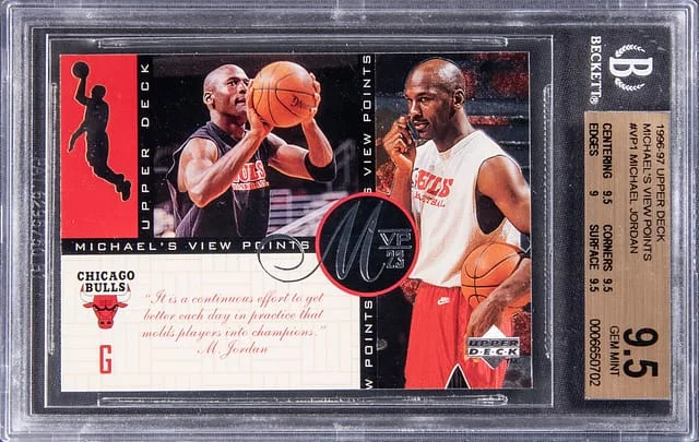 1996 Upper Deck Michael Jordan Michael's View Points #VP1 card image