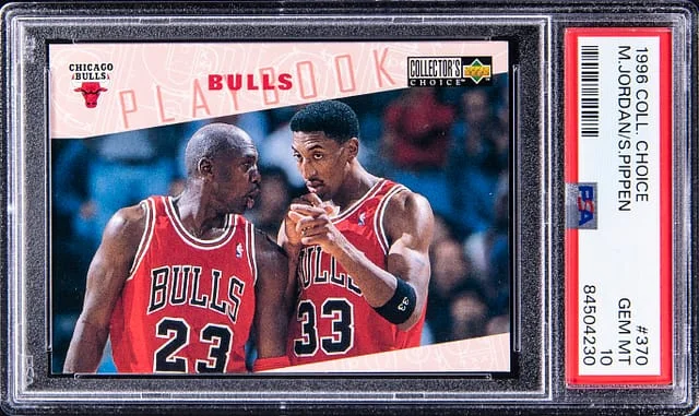 1996 Upper Deck Michael Jordan/Scottie Pippen Collectors Choice Playbook #370 card image