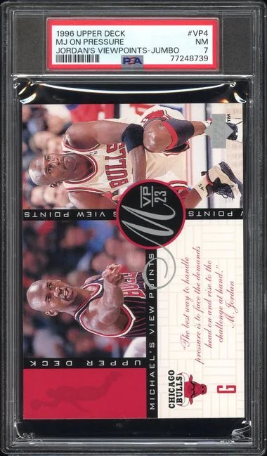 1996 Upper Deck MJ On Pressure Jordan's Viewpoints Jumbo #Vp4 card image