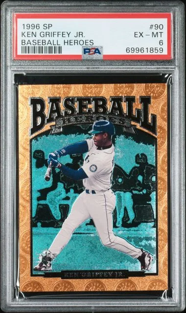 1996 Upper Deck SP Baseball Ken Griffey Jr. Heroes #90 card image