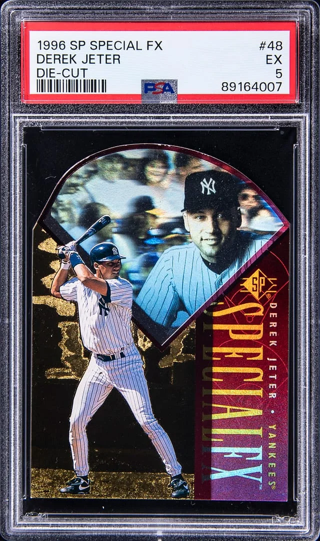 1996 Upper Deck SP Derek Jeter Special FX Die Cut #48 card image