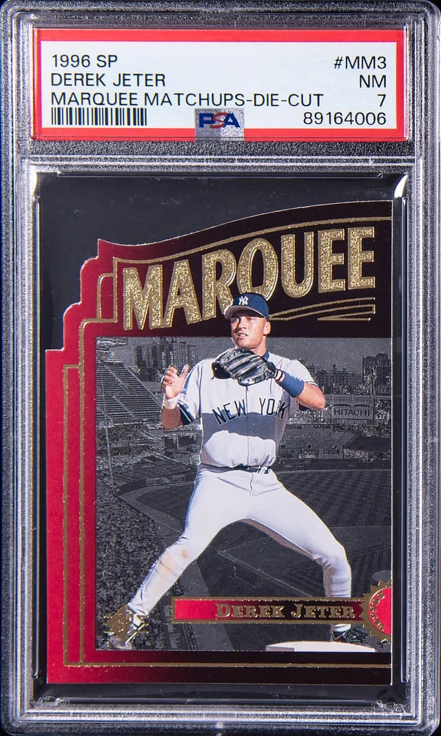 1996 Upper Deck SP Derek Jeter Marquee Matchups Die-Cut #MM3 card image