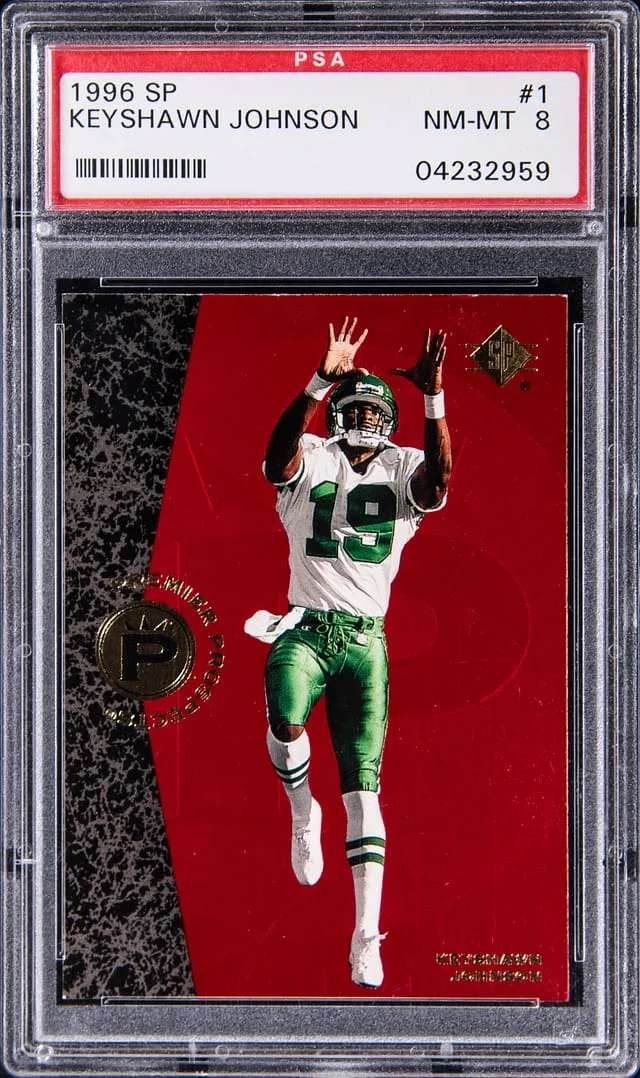 1996 Upper Deck SP Keyshawn Johnson #1 card image