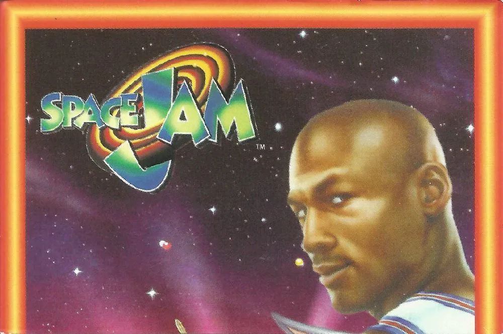 1996 Upper Deck Space Jam Stickers Michael Jordan #1 card image