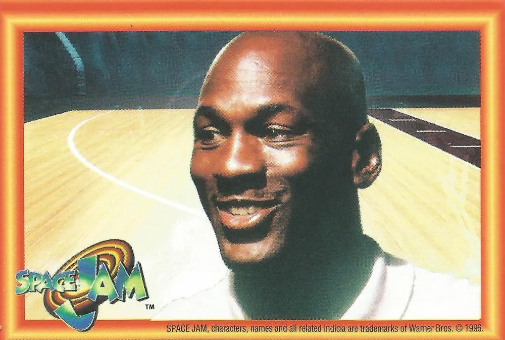 1996 Upper Deck Space Jam Stickers Michael Jordan #110 card image