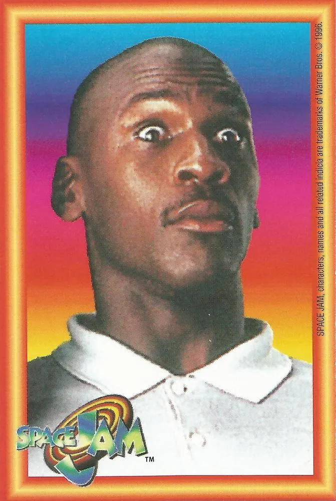 1996 Upper Deck Space Jam Stickers Michael Jordan #178 card image