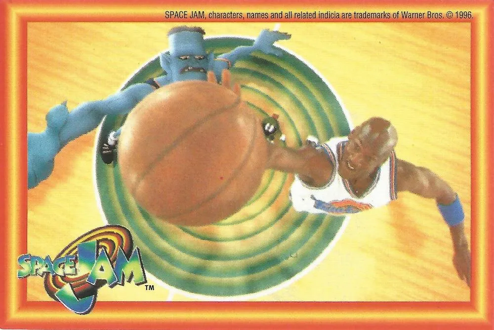 1996 Upper Deck Space Jam Stickers Michael Jordan #212 card image