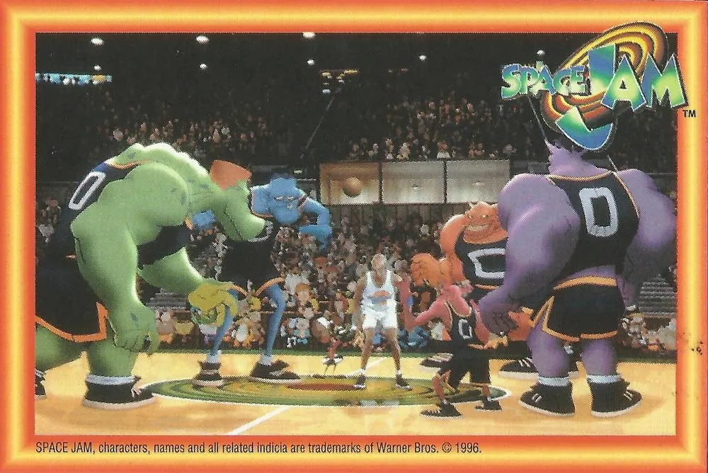 1996 Upper Deck Space Jam Stickers Michael Jordan #218 card image