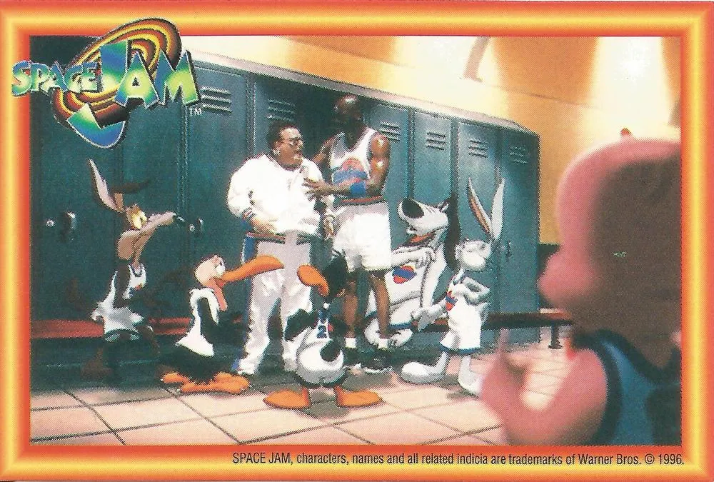 1996 Upper Deck Space Jam Stickers Michael Jordan #221 card image
