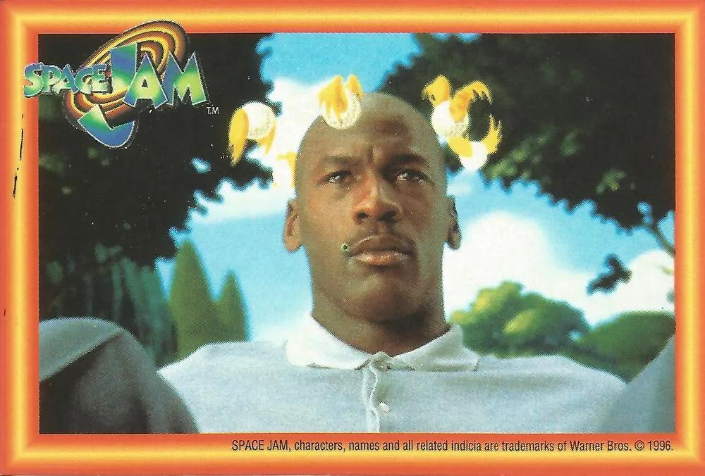 1996 Upper Deck Space Jam Stickers Michael Jordan #66 card image