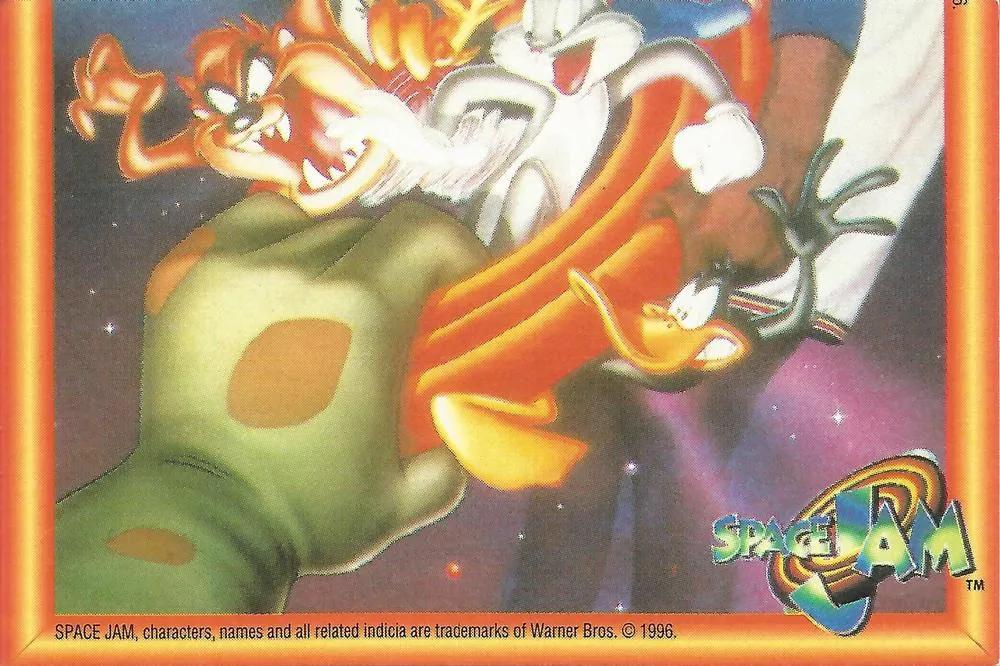1996 Upper Deck Space Jam Stickers Michael Jordan #9 card image