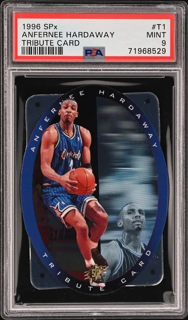 1996 Upper Deck SPx Anfernee Hardaway Tribute Card #T1 card image