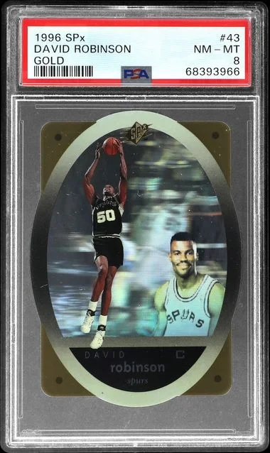1996 Upper Deck SPx David Robinson Gold #43 card image
