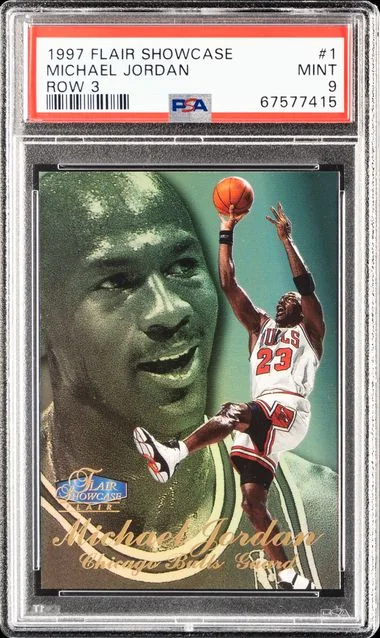 1997-18 Flair Showcase Michael Jordan Row 3 #1 card image