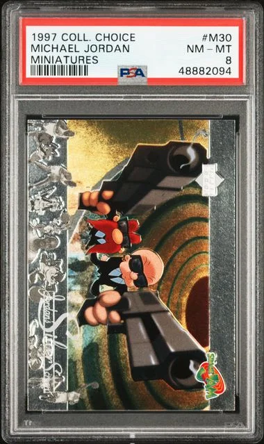 1997 9 Collector's Choice Miniatures Miniatures Michael Jordan #M30 card image
