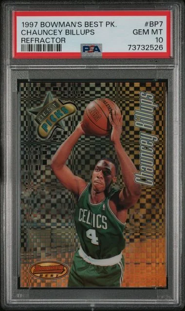 1997-98 Bowman Best Chauncey Billups Picks Refractor #BP7 card image