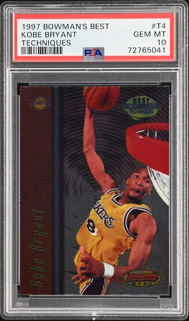 1997-98 Bowman Best Kobe Bryant Techniques #T4 card image