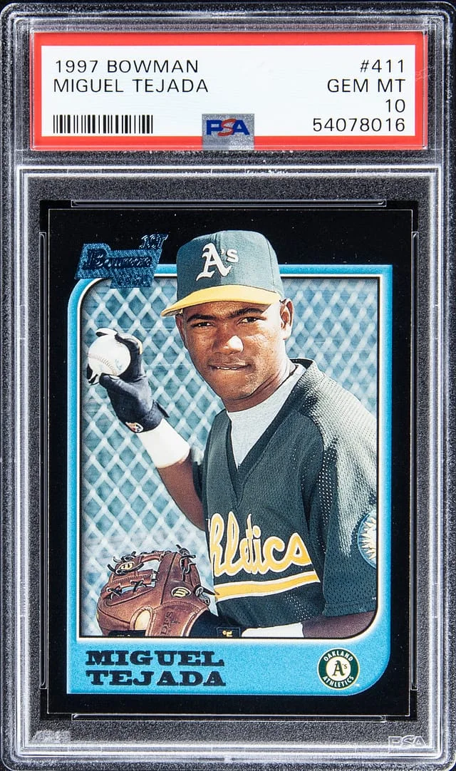 1997-98 Bowman Miguel Tejada #411 card image
